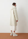 Colmar - Coat with hood in wool cloth for women