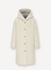 Colmar - Coat with hood in wool cloth for women