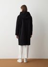 Colmar - Coat with hood in wool cloth for women