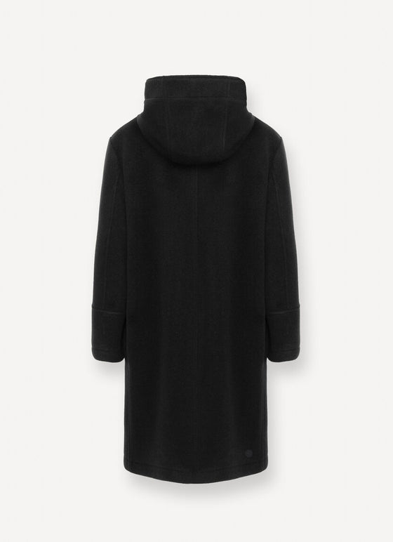 Colmar - Coat with hood in wool cloth for women