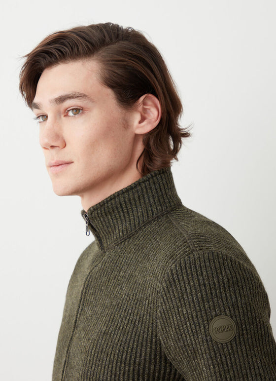 Colmar - Cardigan zip de laine bouclée pour homme