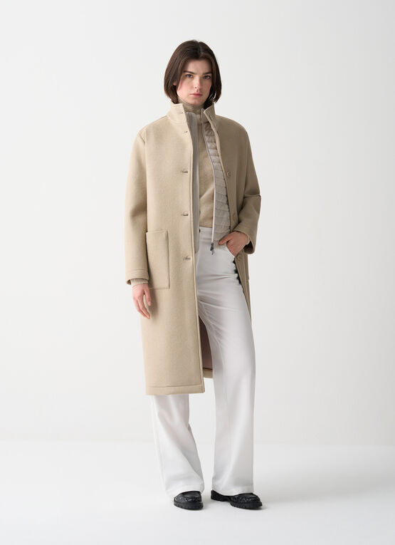 Colmar - Knit Tasteful - Long wool cloth coat for women
