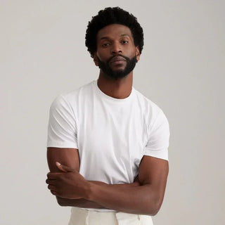 Emanuel Berg - Short Sleeve Cotton 4Flex T-Shirt - White