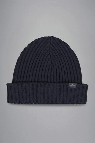 Paul & Shark - Tuque de tricot laine avec badge requin