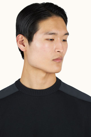 Paul & Shark - Soft Cool Touch Wool Crew Neck Sweater with Typhoon® Details