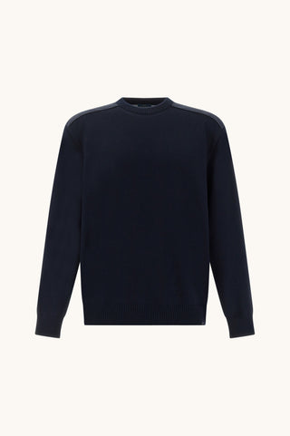 Paul & Shark - Soft Cool Touch Wool Crew Neck Sweater with Typhoon® Details