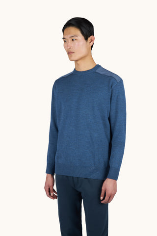 Paul & Shark - Soft Cool Touch Wool Crew Neck Sweater with Typhoon® Details