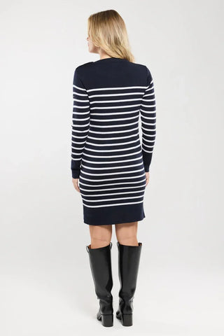 Armor-Lux - Bénodet wool striped dress - Navy/Ivory