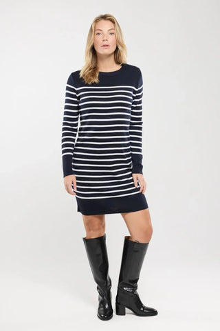 Armor-Lux - Bénodet wool striped dress - Navy/Ivory