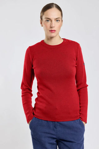 Armor-Lux - Briac - Breton plain wool sweater