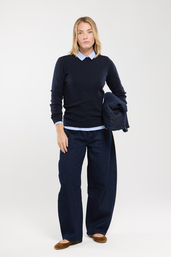 Armor-Lux - Briac - Breton plain wool sweater