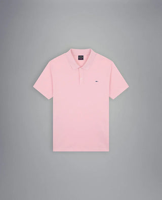 Paul & Shark - Plain short-sleeved cotton pique polo shirt