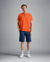 Paul & Shark - Plain short-sleeved cotton pique polo shirt