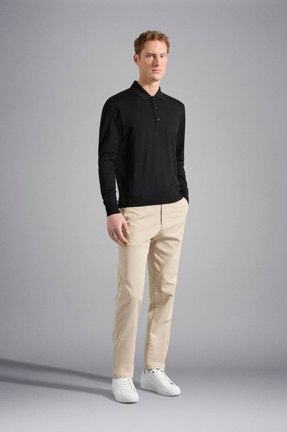 Paul & Shark - Summer Wool extra fine merino wool polo neck