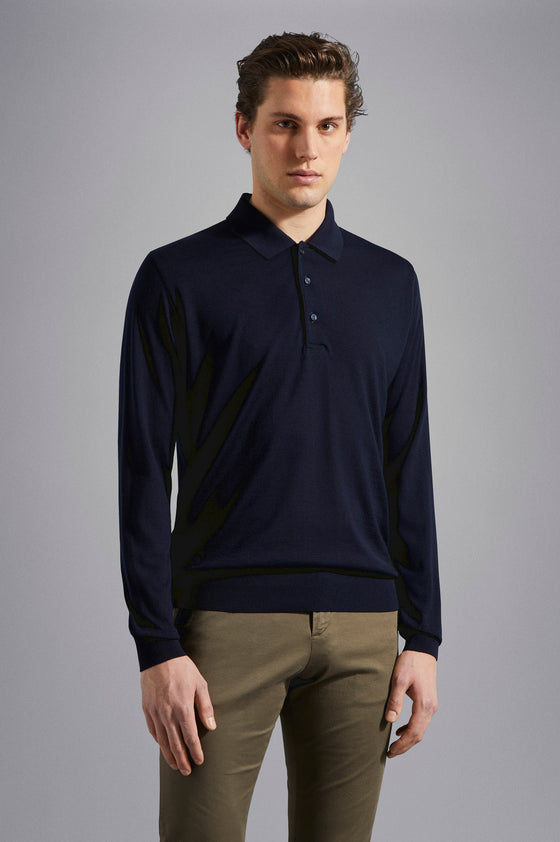 Paul & Shark - Summer Wool extra fine merino wool polo neck