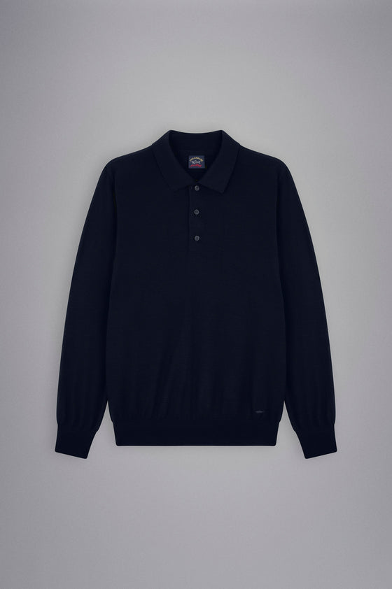 Paul & Shark - Summer Wool extra fine merino wool polo neck