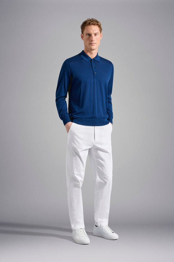 Paul & Shark - Summer Wool extra fine merino wool polo neck