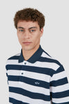 Paul & Shark - Short-sleeved striped cotton pique polo shirt