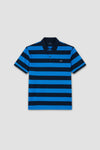 Paul & Shark - Short-sleeved striped cotton pique polo shirt