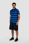 Paul & Shark - Short-sleeved striped cotton pique polo shirt