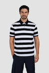 Paul & Shark - Short-sleeved striped cotton pique polo shirt