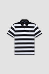 Paul & Shark - Short-sleeved striped cotton pique polo shirt