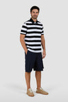 Paul & Shark - Short-sleeved striped cotton pique polo shirt