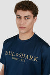 Paul & Shark - Short-sleeved metallic logo t-shirt