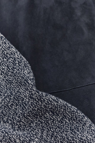 Paul & Shark - Cardigan de suede avec tricot de laine et cachemire