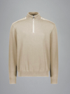 Paul & Shark - Fresco cotton zip-neck sweater with linen appliqués
