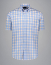 Paul & Shark - Short-sleeved shirt with cotton poplin checks