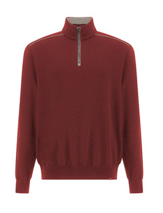 Paul & Shark - Chandail col zip de laine Typhoon Platinum