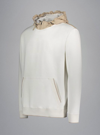 Paul & Shark - Active Cotton Fleece XSoft Typhoon Platinum Hoodie