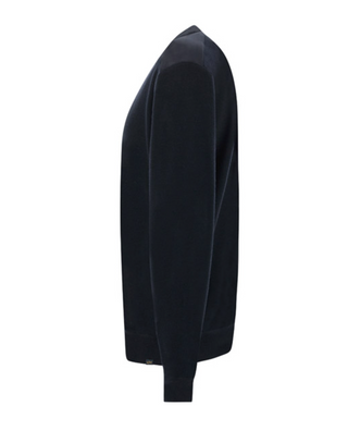 Paul & Shark - Summer Wool round neck wool sweater with Loro Piana appliqués