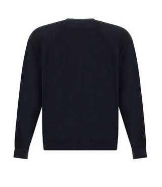 Paul & Shark - Summer Wool round neck wool sweater with Loro Piana appliqués