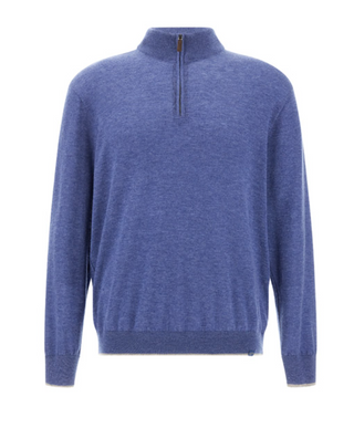 Paul & Shark - Soft Piuma Wool Zip-Up Collar Sweater