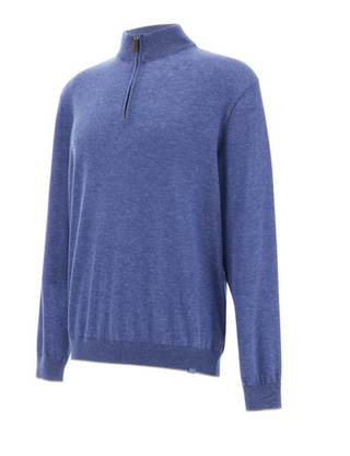 Paul & Shark - Soft Piuma Wool Zip-Up Collar Sweater