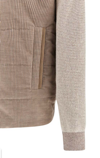Paul & Shark - Hybrid wool cardigan with corduroy front