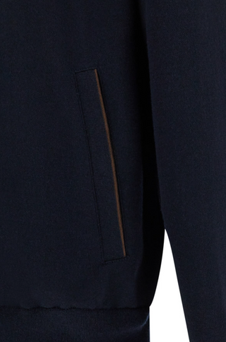 Paul & Shark - Wool cardigan with Alcantara® details