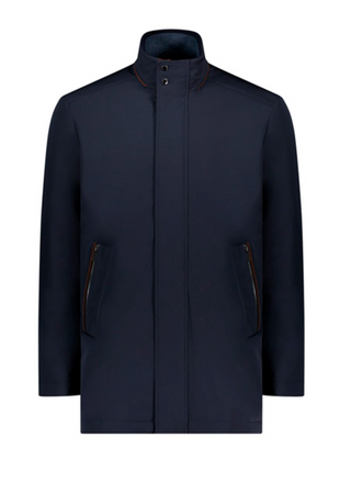Paul & Shark - Typhoon Re-4X4 STRETCH Car Coat with Suede Details