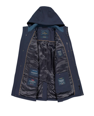 Paul & Shark - Typhoon Re-4X4 STRETCH Car Coat with Suede Details