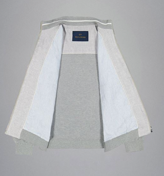 Paul & Shark - Fresco Cotton Cardigan with Linen Front