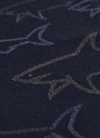Paul & Shark - Wool scarf with sharks