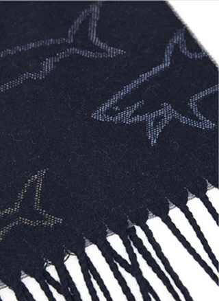 Paul & Shark - Wool scarf with sharks