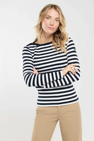 Armor-Lux - Erquy - Marinière coton extensible pour femme