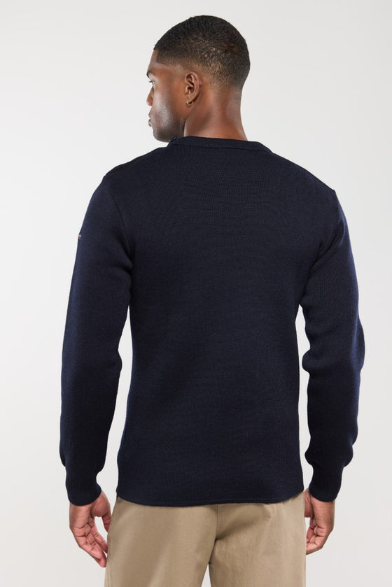 Armor-Lux - Fouesnant - Pull de laine marin uni