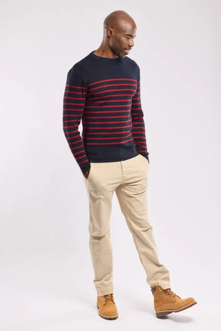 Armor-Lux - Goulenez - Pull rayé de laine merinos