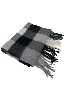  Hemley - Foulard à carreaux de laine et cachemire