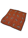 Hemley - Silk pocket handkerchief with bird pattern