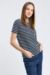 Armor-Lux - Hoëdic - Marinière coton léger manches courtes pour femme
